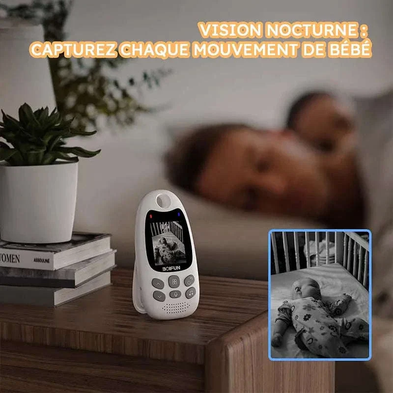 BOIFUN Baby Monitor Camera with Night Vision, VOX, and Temperature Sensor - Image 4
