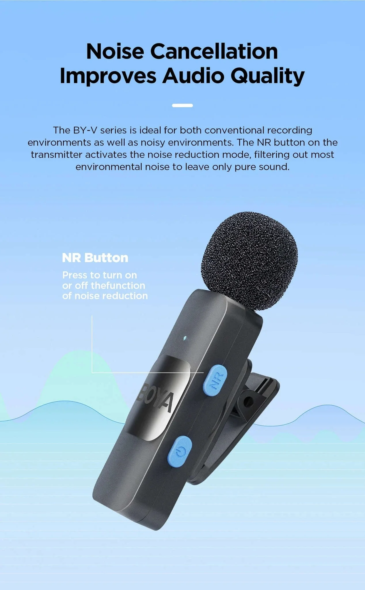 BOYA BY-V2 Wireless Lavalier Microphone for Clear Two-Voice Recording - Image 19