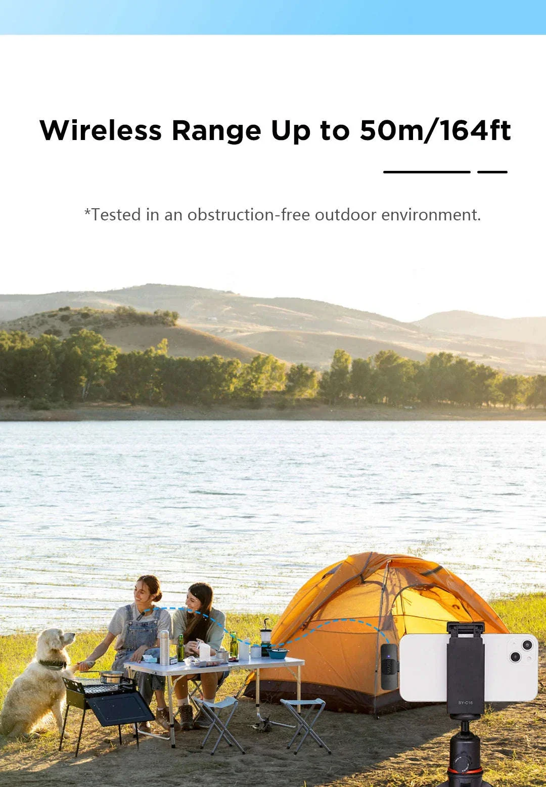 BOYA BY-V2 Wireless Lavalier Microphone for Clear Two-Voice Recording - Image 23