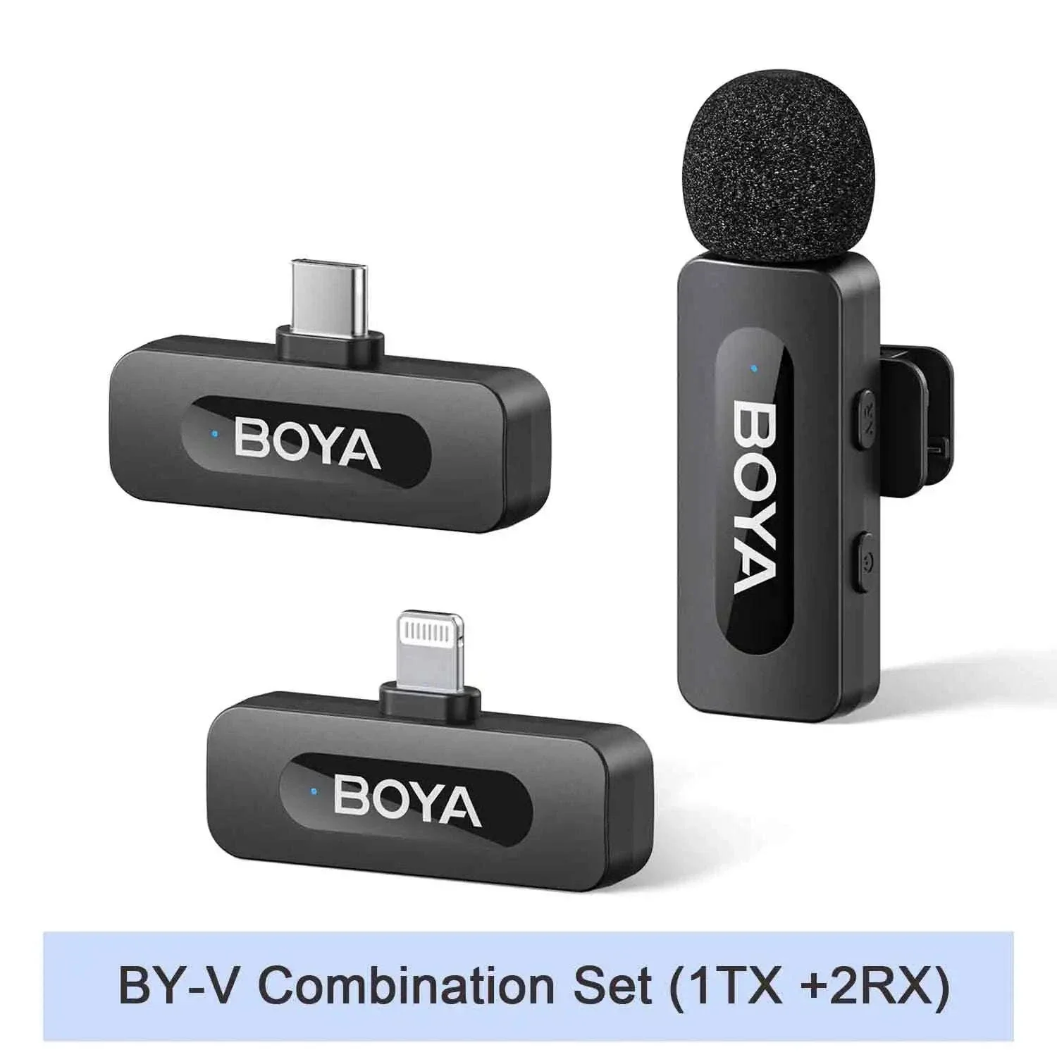 BOYA BY-V2 Wireless Lavalier Microphone for Clear Two-Voice Recording - Image 44