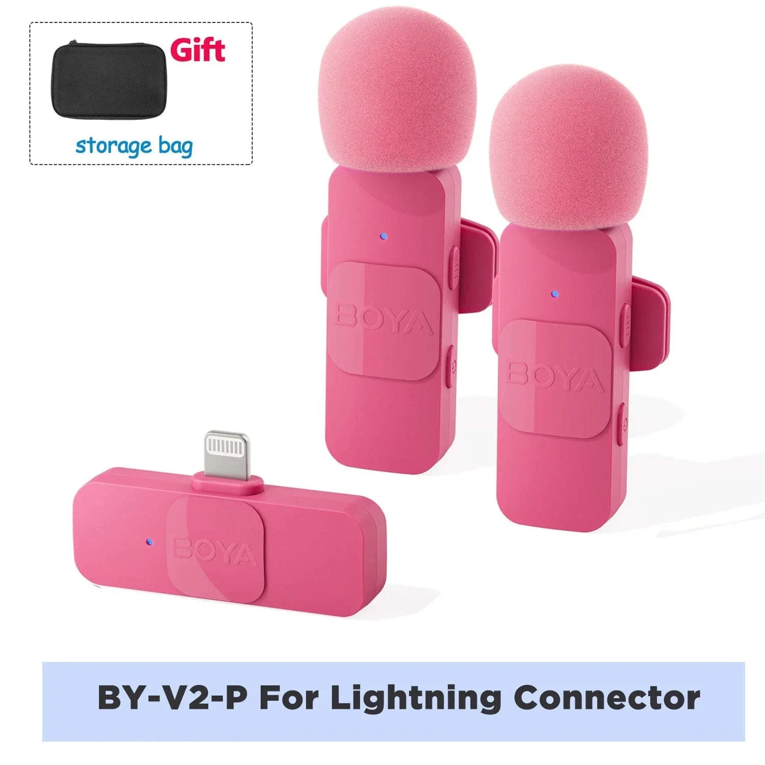 BOYA BY-V2 Wireless Lavalier Microphone for Clear Two-Voice Recording - Image 46