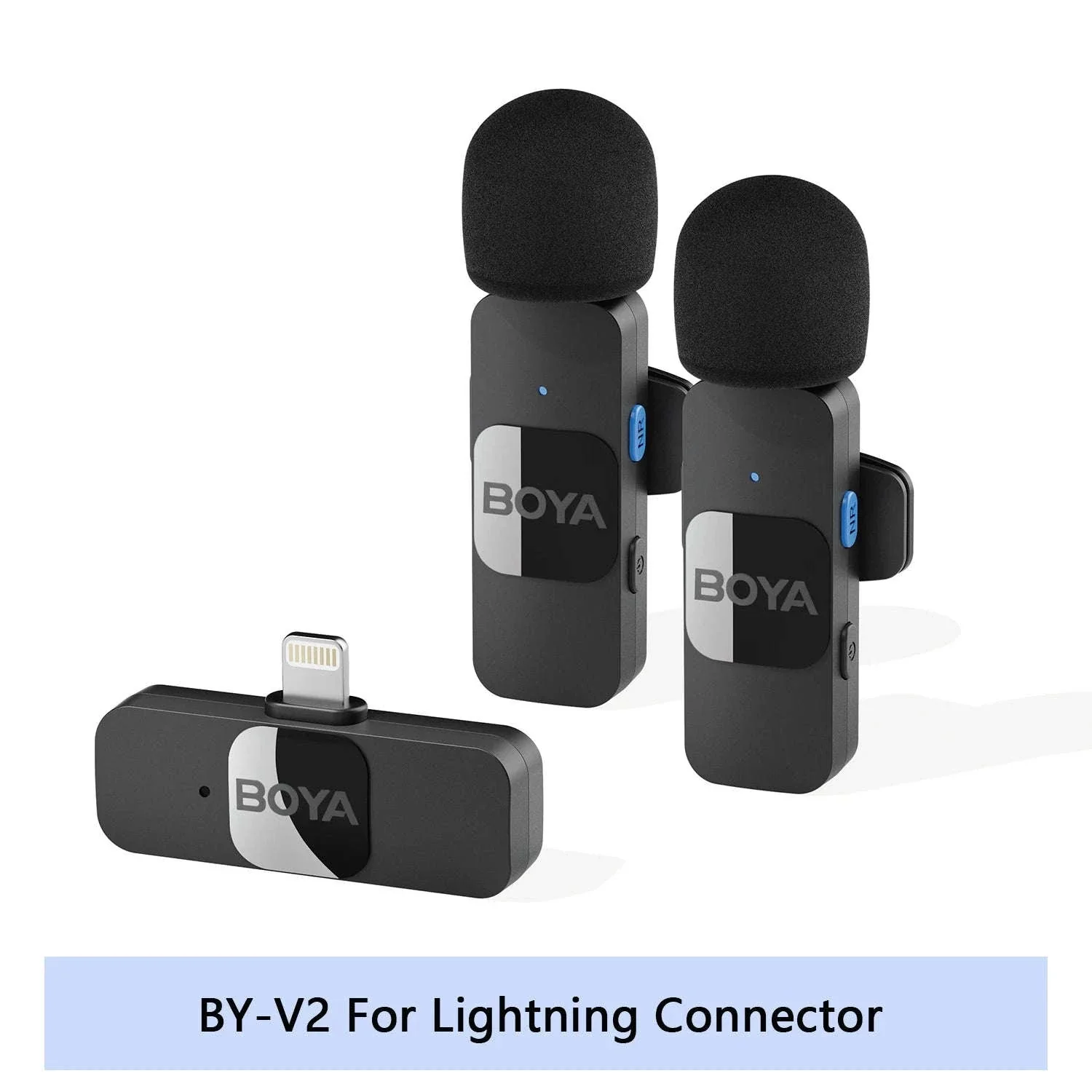 BOYA BY-V2 Wireless Lavalier Microphone for Clear Two-Voice Recording - Image 48
