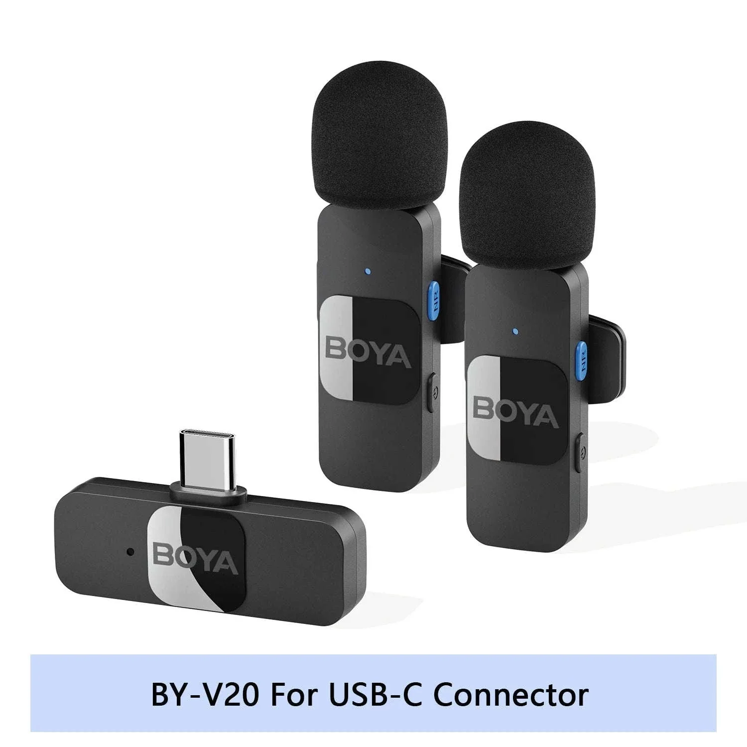 BOYA BY-V2 Wireless Lavalier Microphone for Clear Two-Voice Recording - Image 49