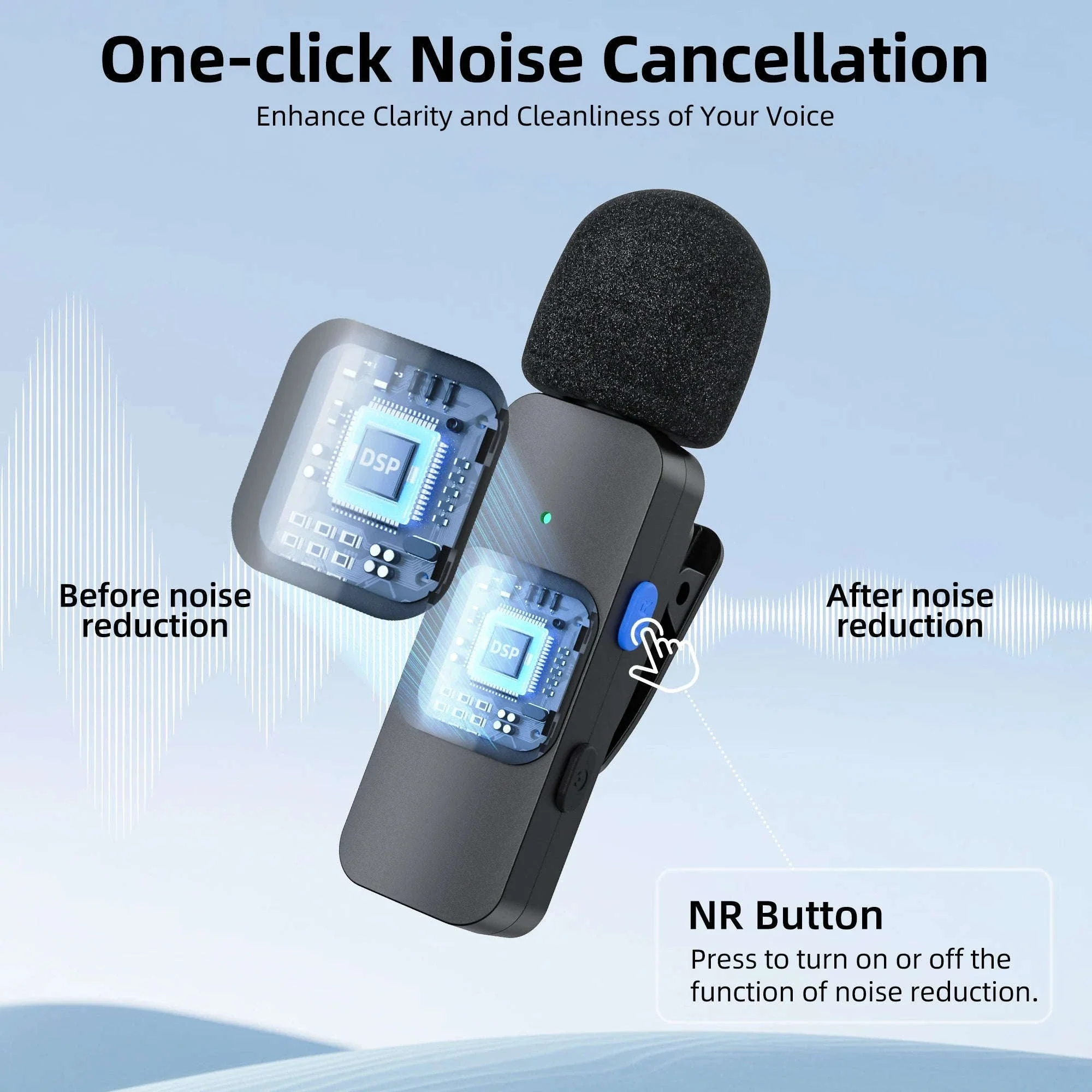 BOYA BY-V2 Wireless Lavalier Microphone for Clear Two-Voice Recording - Image 5
