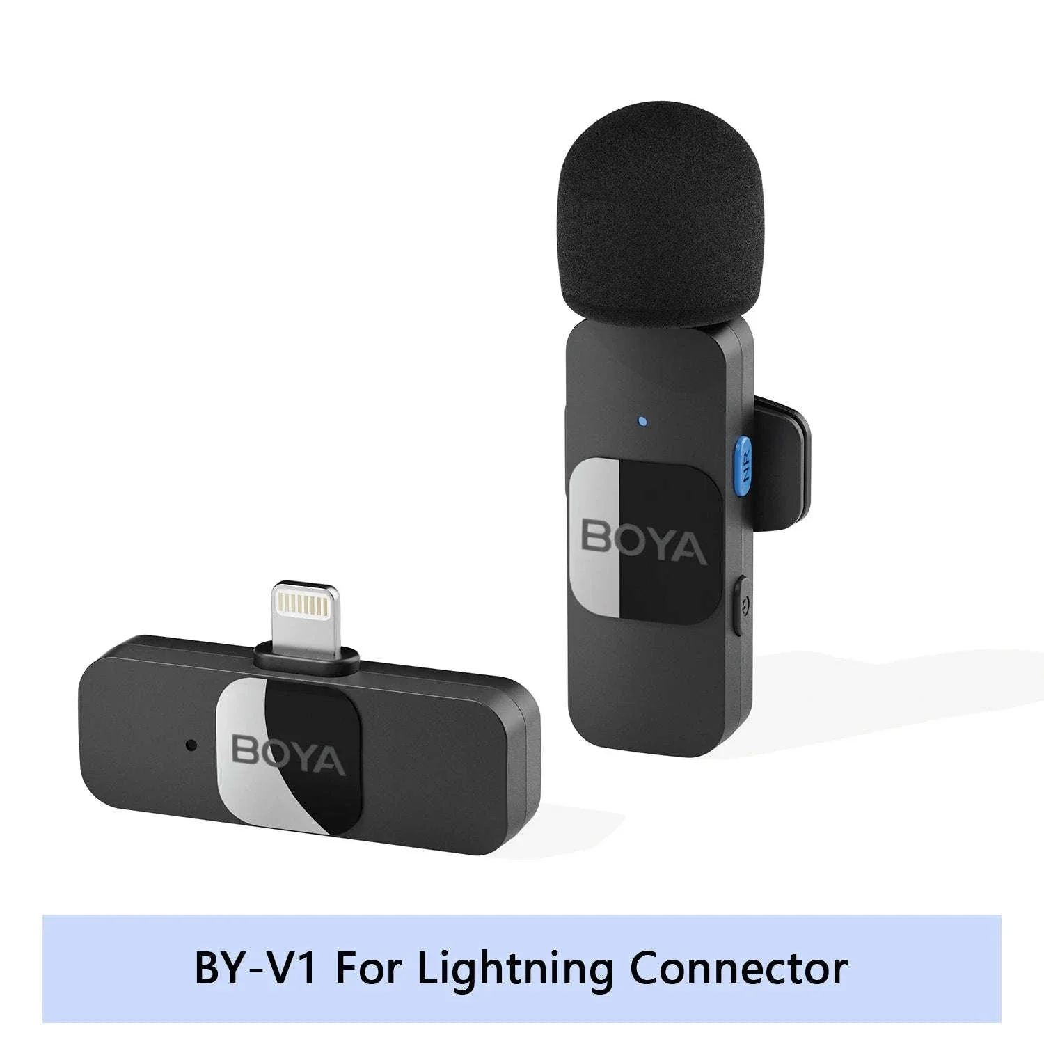 BOYA BY-V2 Wireless Lavalier Microphone for Clear Two-Voice Recording - Image 59
