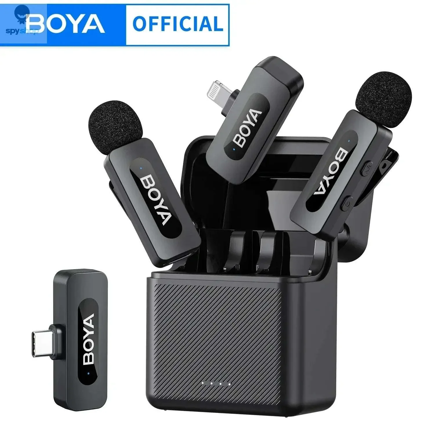 BOYA BY-V3 Wireless Lavalier Microphone for Clear Creator Audio