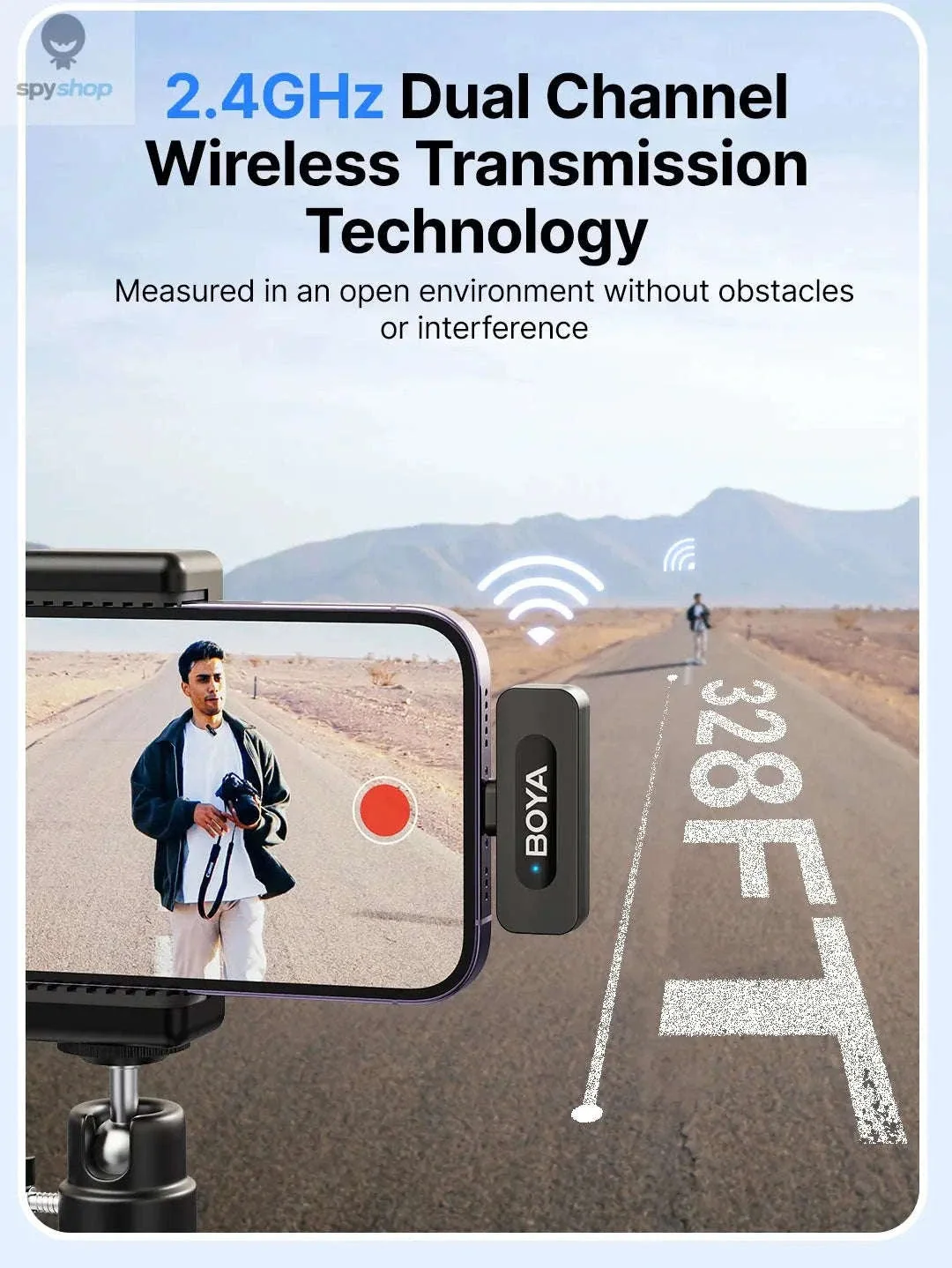 BOYA BY-V3 Wireless Lavalier Microphone for Clear Creator Audio - Image 13