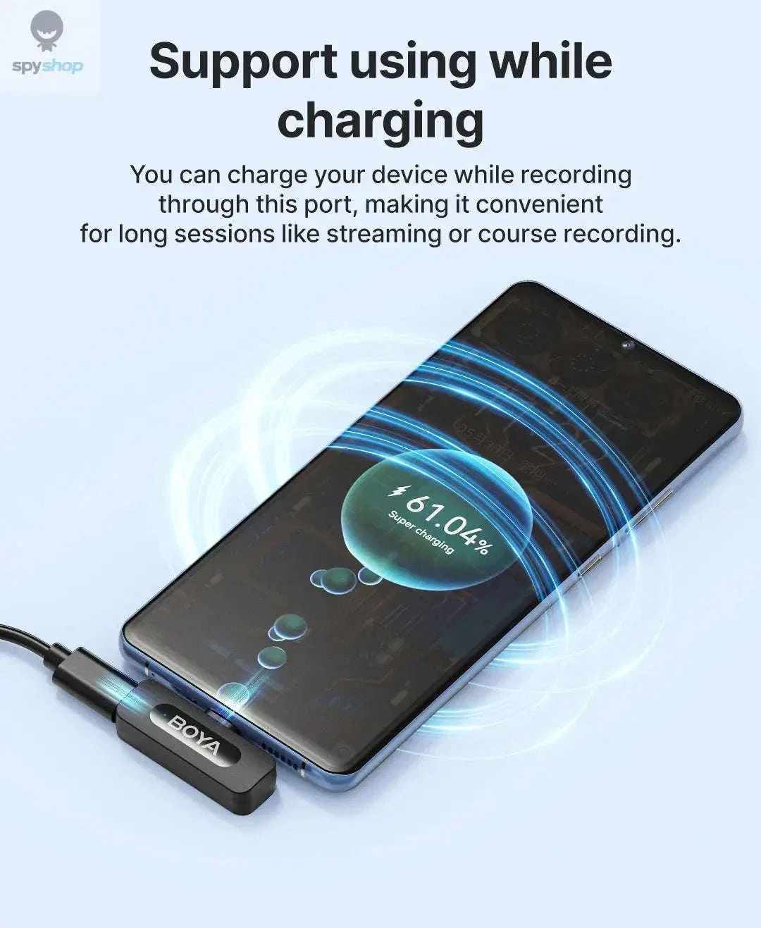 BOYA BY-V3 Wireless Lavalier Microphone for Clear Creator Audio - Image 14