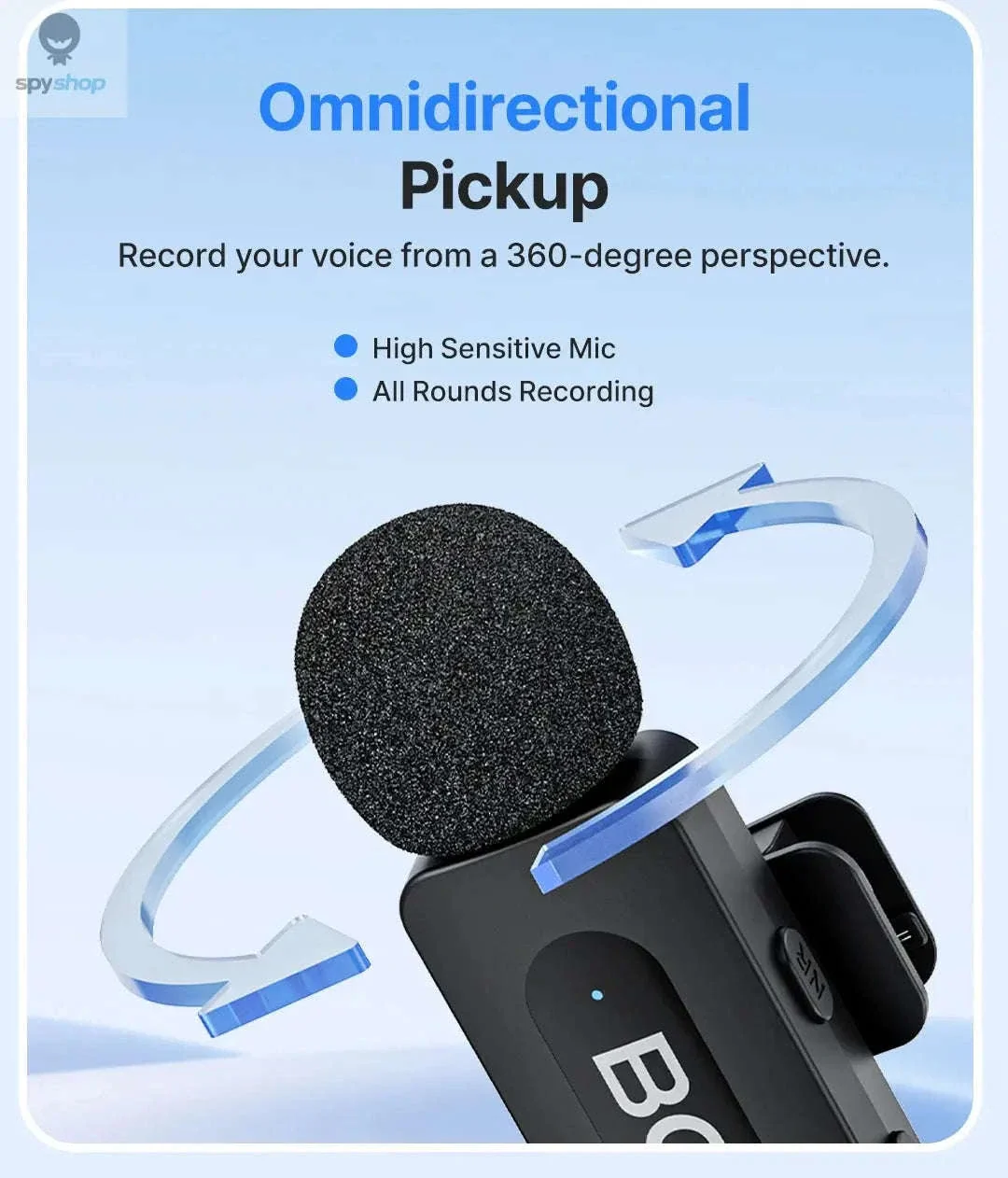 BOYA BY-V3 Wireless Lavalier Microphone for Clear Creator Audio - Image 17