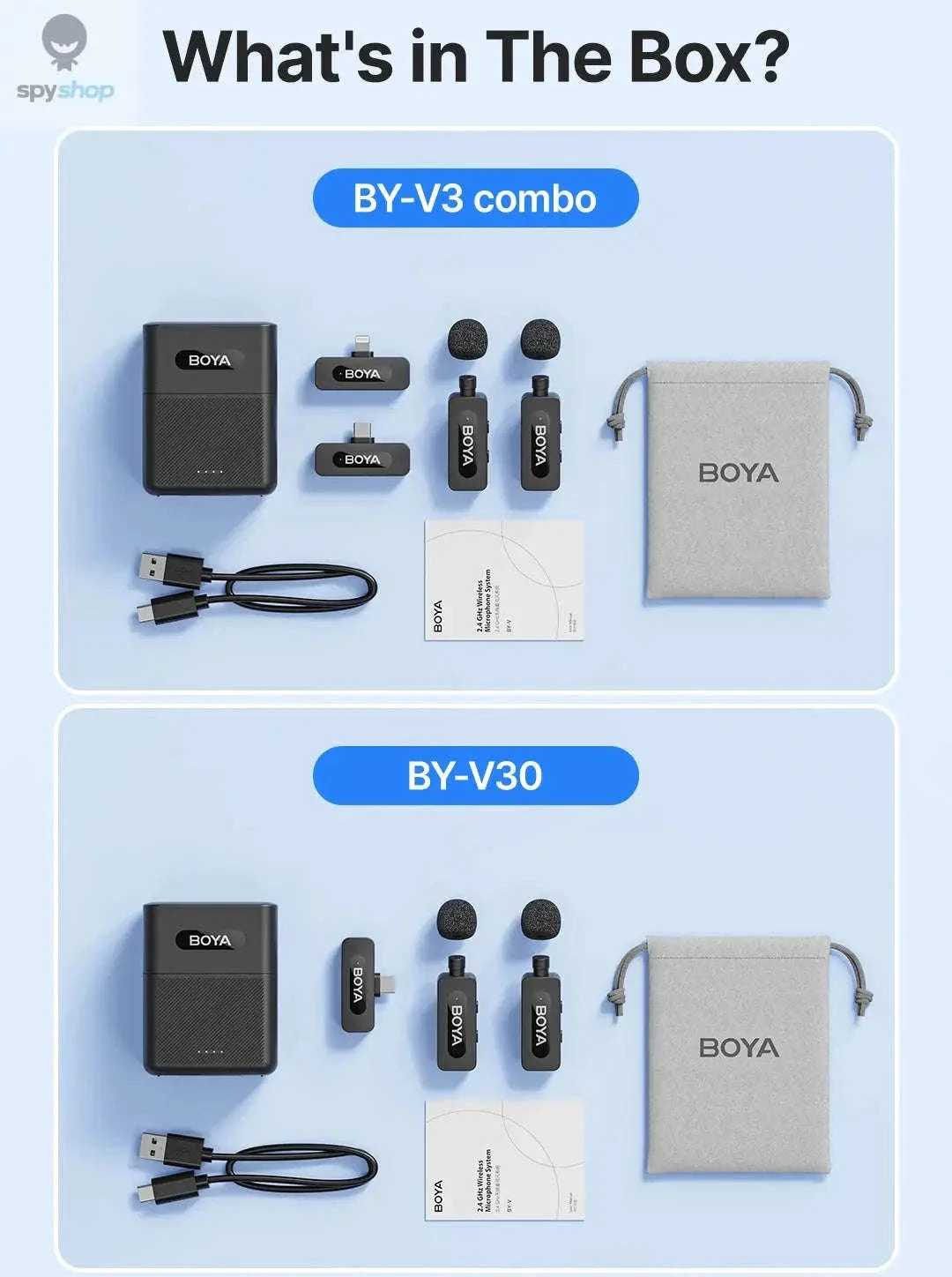 BOYA BY-V3 Wireless Lavalier Microphone for Clear Creator Audio - Image 23