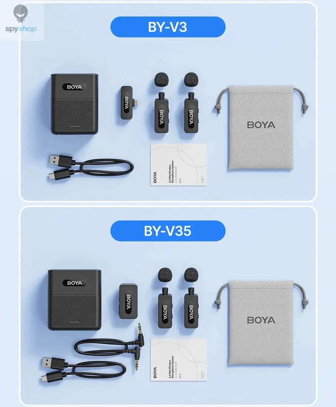 BOYA BY-V3 Wireless Lavalier Microphone for Clear Creator Audio - Image 24