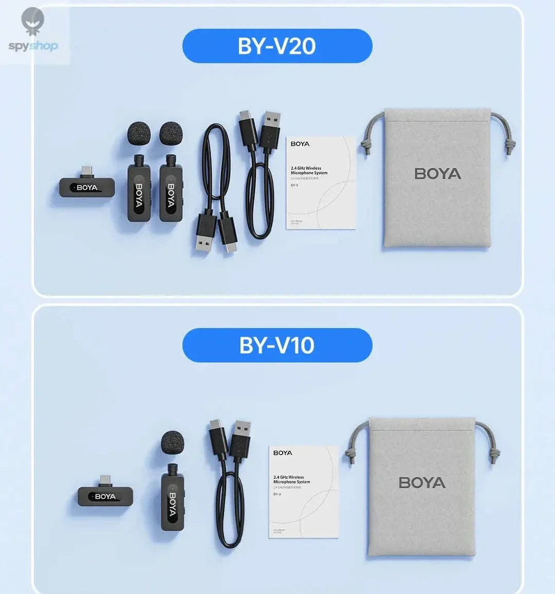 BOYA BY-V3 Wireless Lavalier Microphone for Clear Creator Audio - Image 25