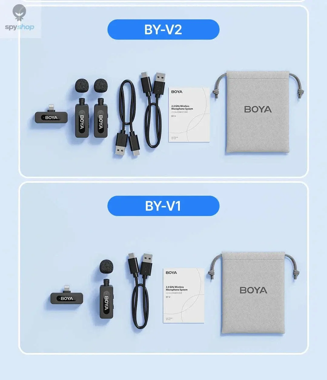 BOYA BY-V3 Wireless Lavalier Microphone for Clear Creator Audio - Image 26