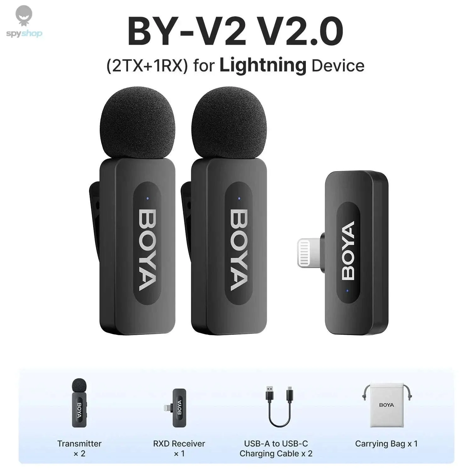 BOYA BY-V3 Wireless Lavalier Microphone for Clear Creator Audio - Image 29