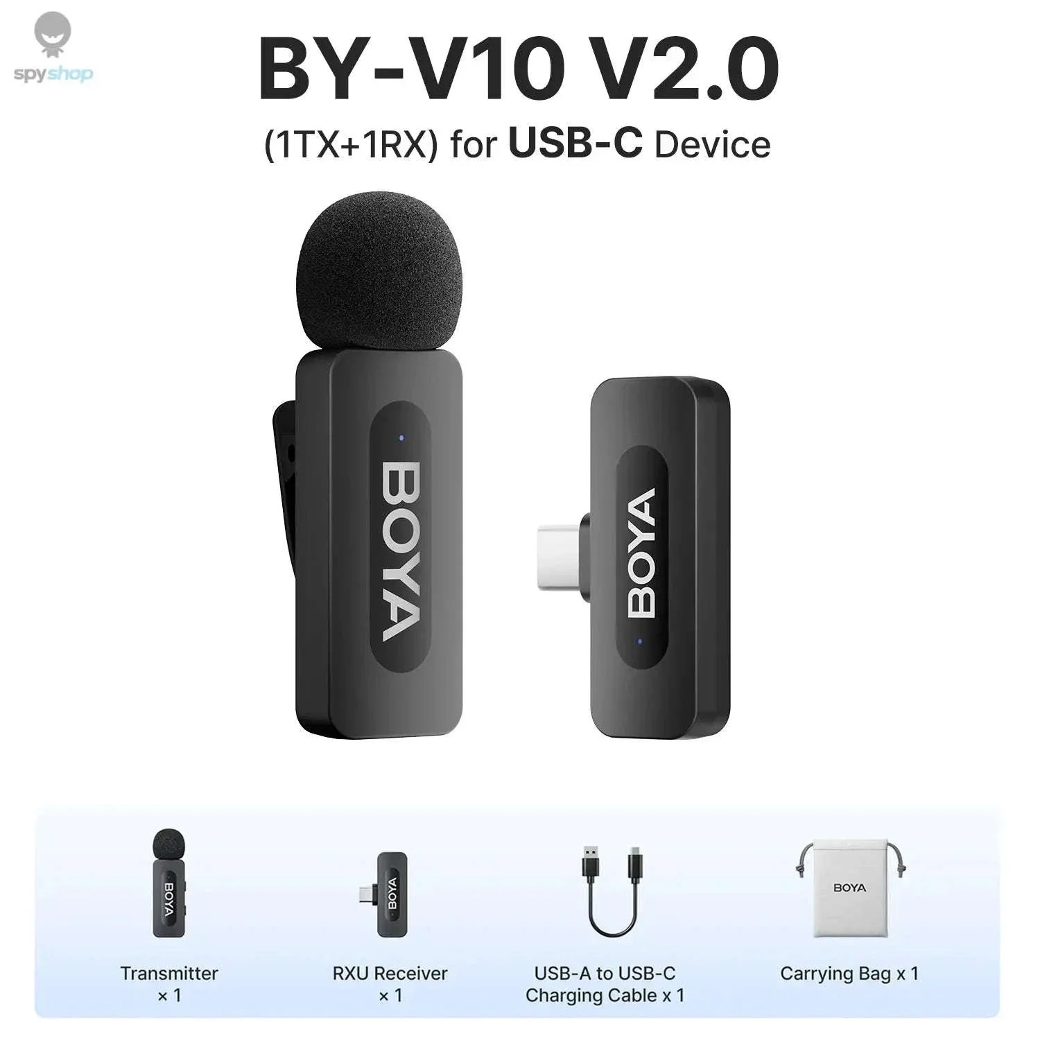 BOYA BY-V3 Wireless Lavalier Microphone for Clear Creator Audio - Image 30