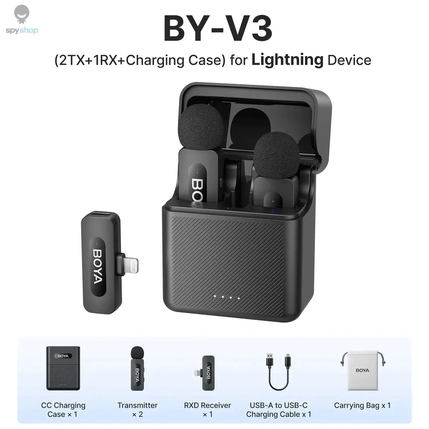 BOYA BY-V3 Wireless Lavalier Microphone for Clear Creator Audio - Image 31