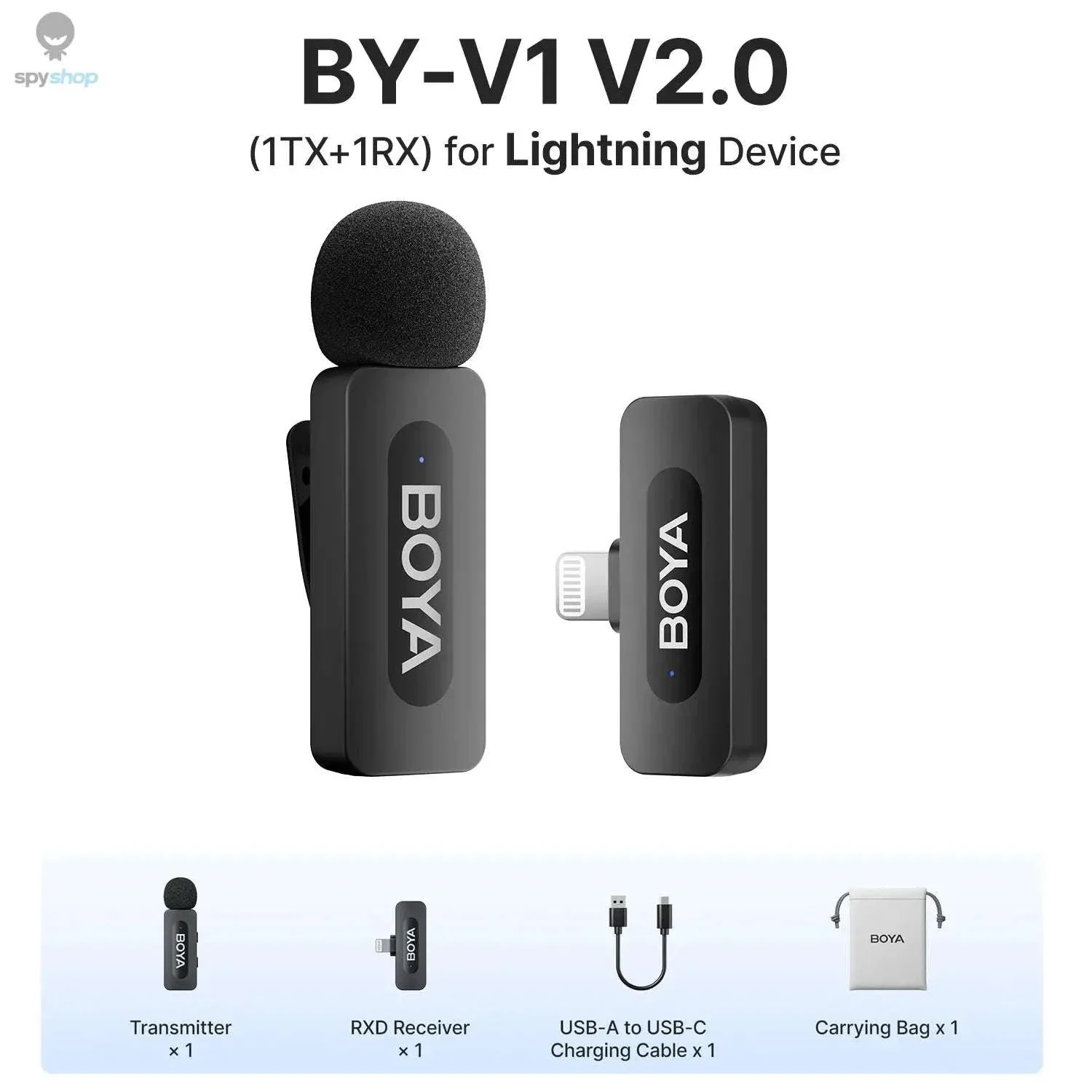 BOYA BY-V3 Wireless Lavalier Microphone for Clear Creator Audio - Image 32
