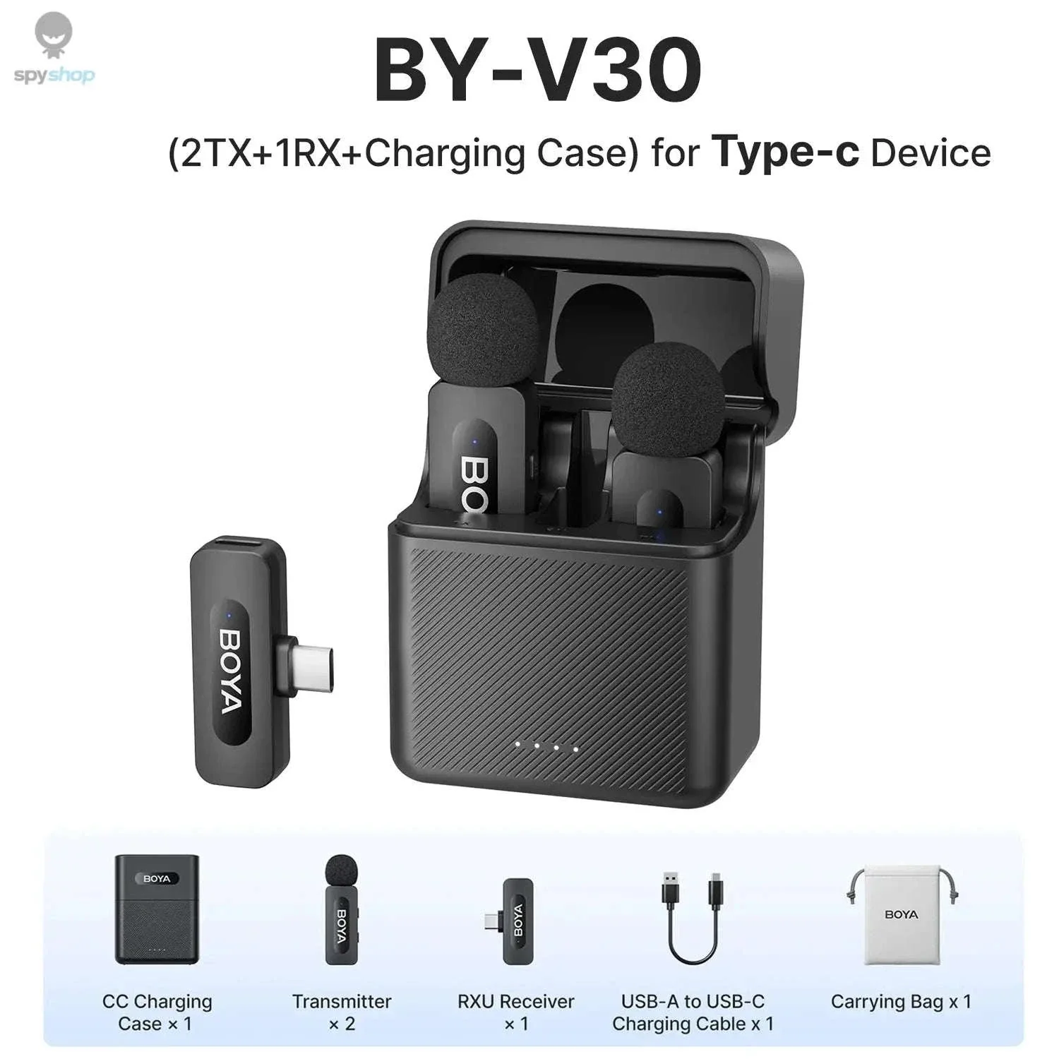 BOYA BY-V3 Wireless Lavalier Microphone for Clear Creator Audio - Image 33