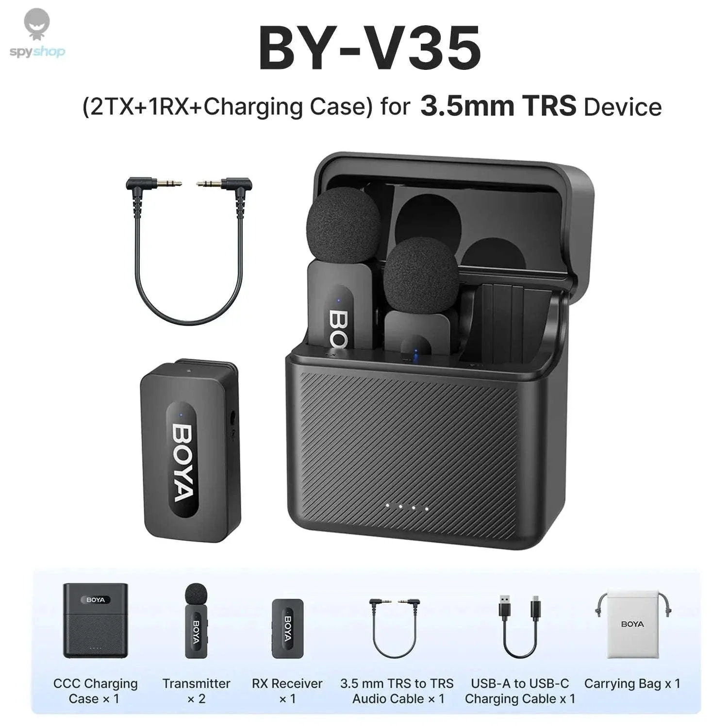 BOYA BY-V3 Wireless Lavalier Microphone for Clear Creator Audio - Image 34