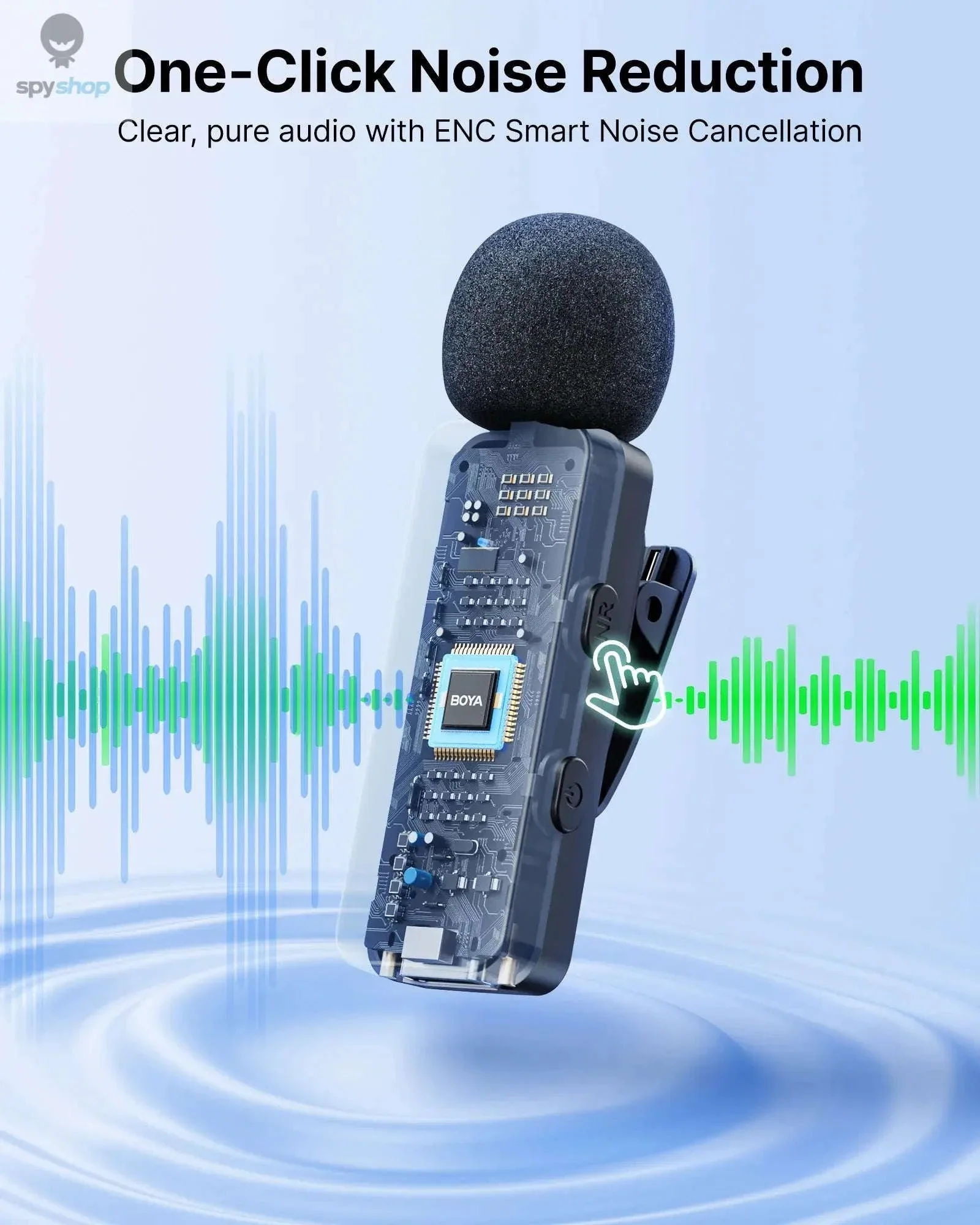 BOYA BY-V3 Wireless Lavalier Microphone for Clear Creator Audio - Image 5