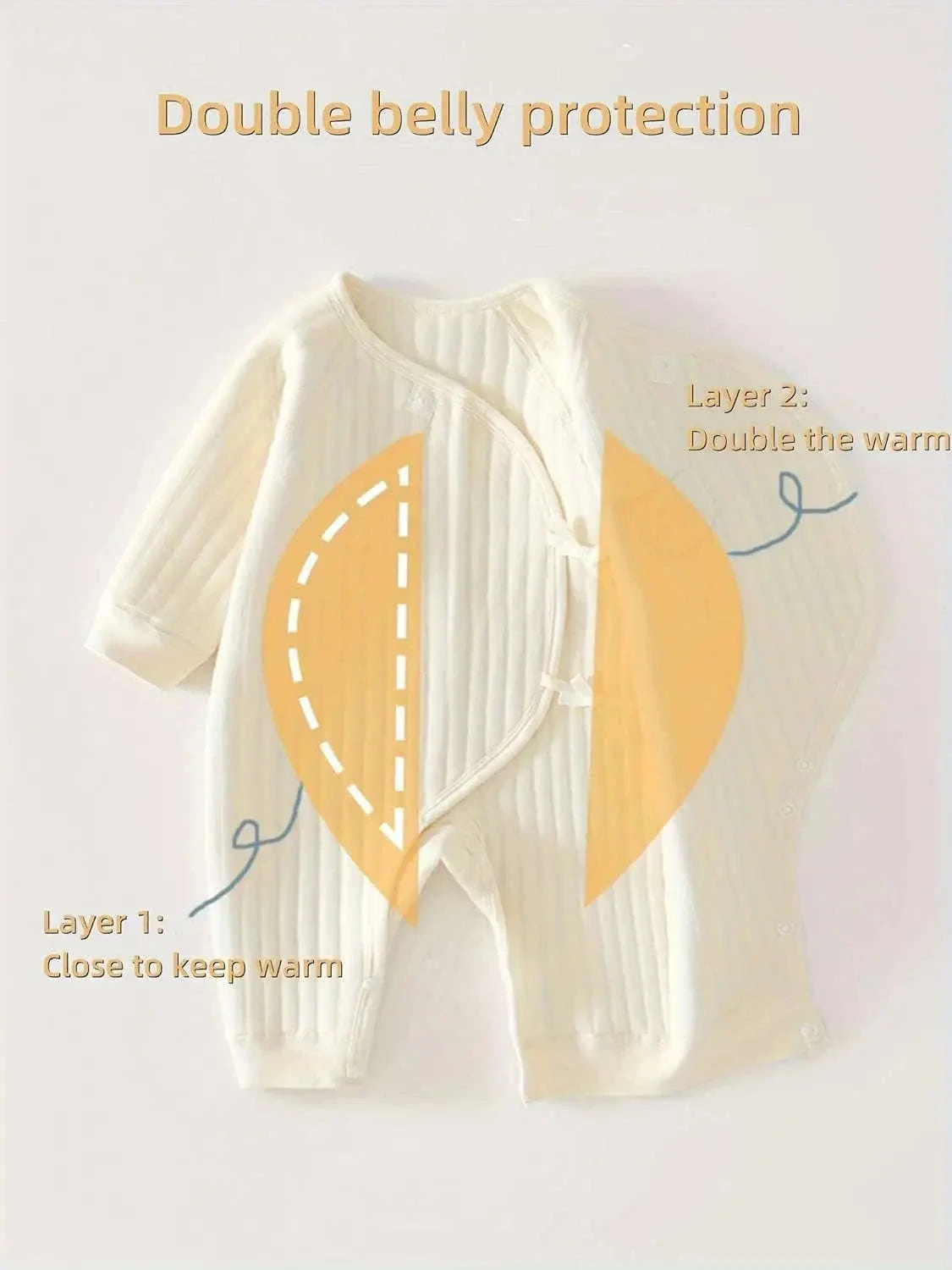 Newborn Cotton Onesie Winter Bodysuit for Cozy Everyday Wear - Image 4