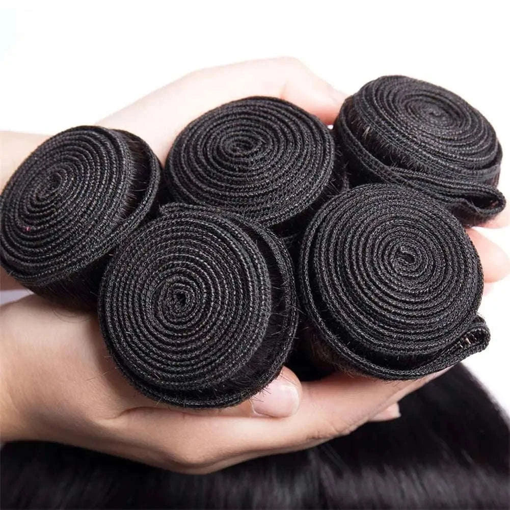 Brazilian Straight Hair Bundles – 100% Human Hair Extensions - Image 4