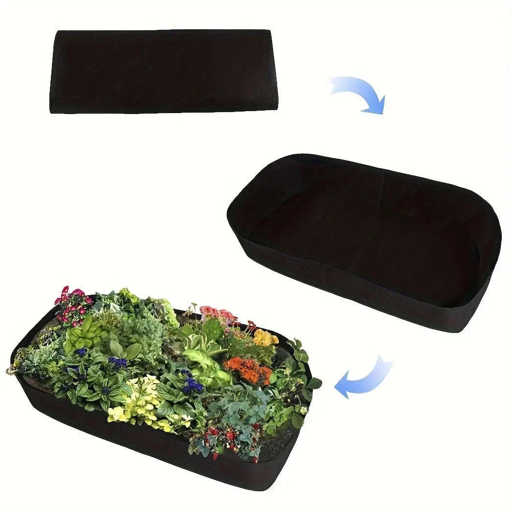 Breathable Fabric Elevated Garden Bed for Herbs and Vegetables - Image 5