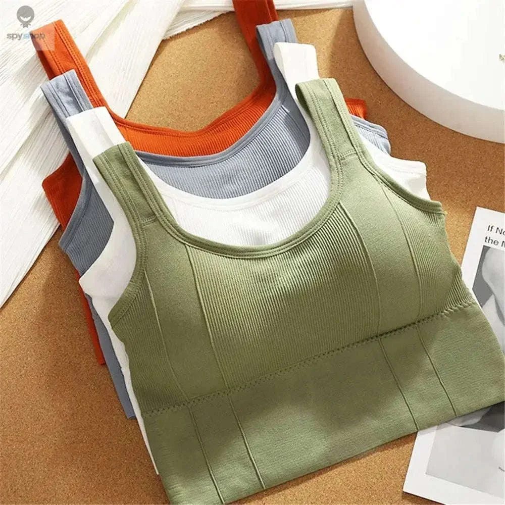 Breathable Seamless Sports Bra with Anti-Sweat Support