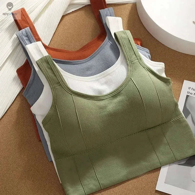 Breathable Seamless Sports Bra with Anti-Sweat Support - Image 13