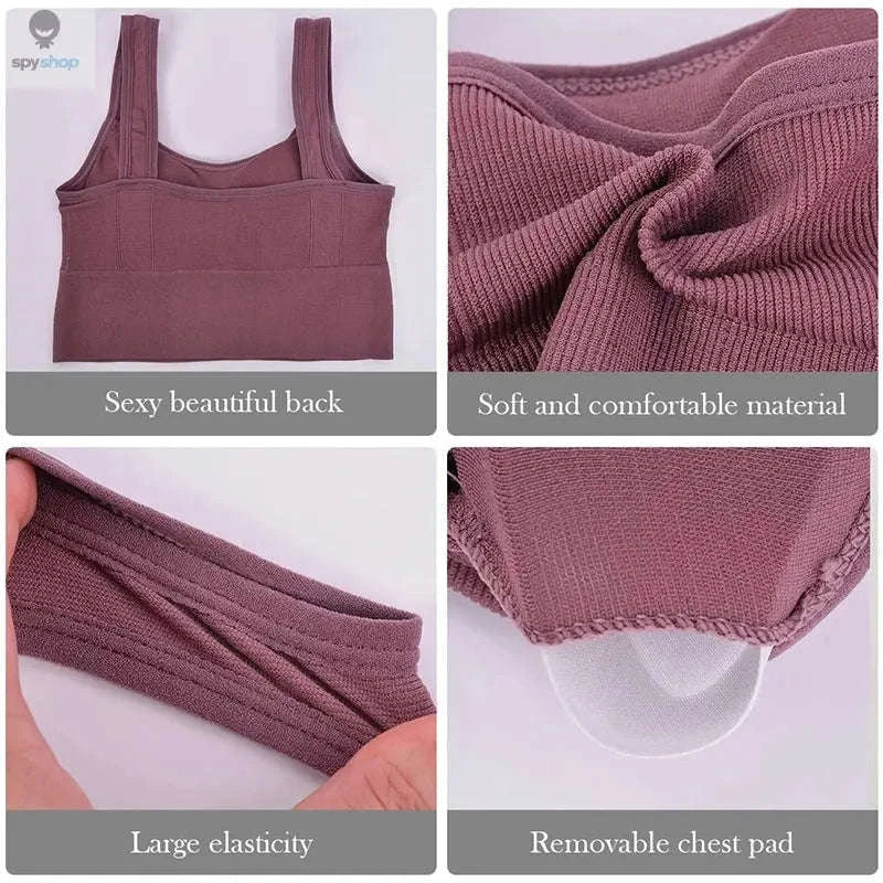 Breathable Seamless Sports Bra with Anti-Sweat Support - Image 16