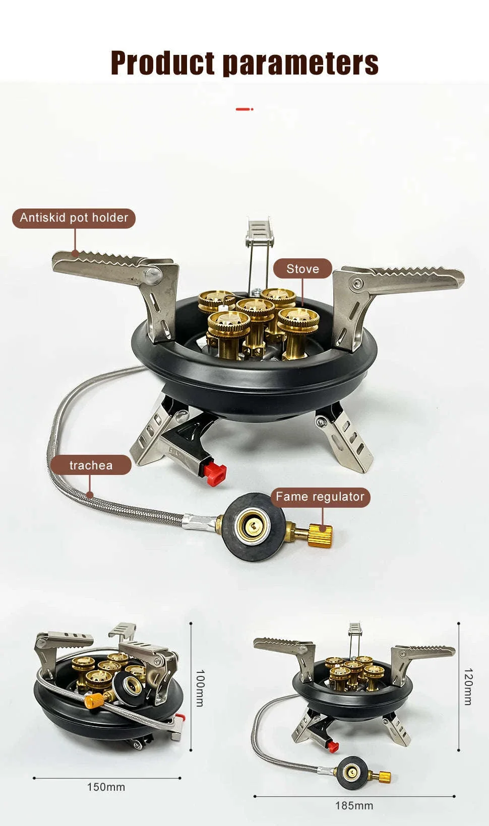 Portable Camping Gas Stove 16000W with Piezo Ignition - Image 12