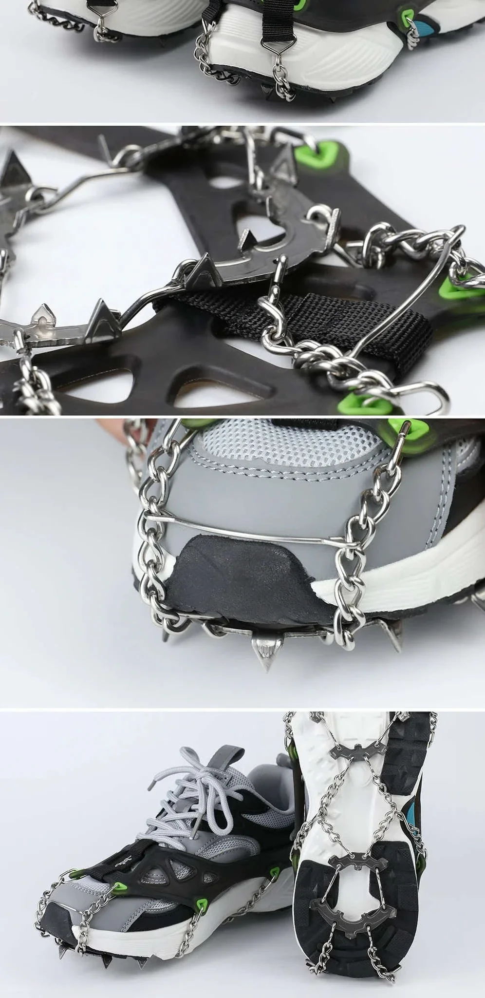 22-Tooth Ice Gripper Crampons for Hiking and Snow Walking - Image 16