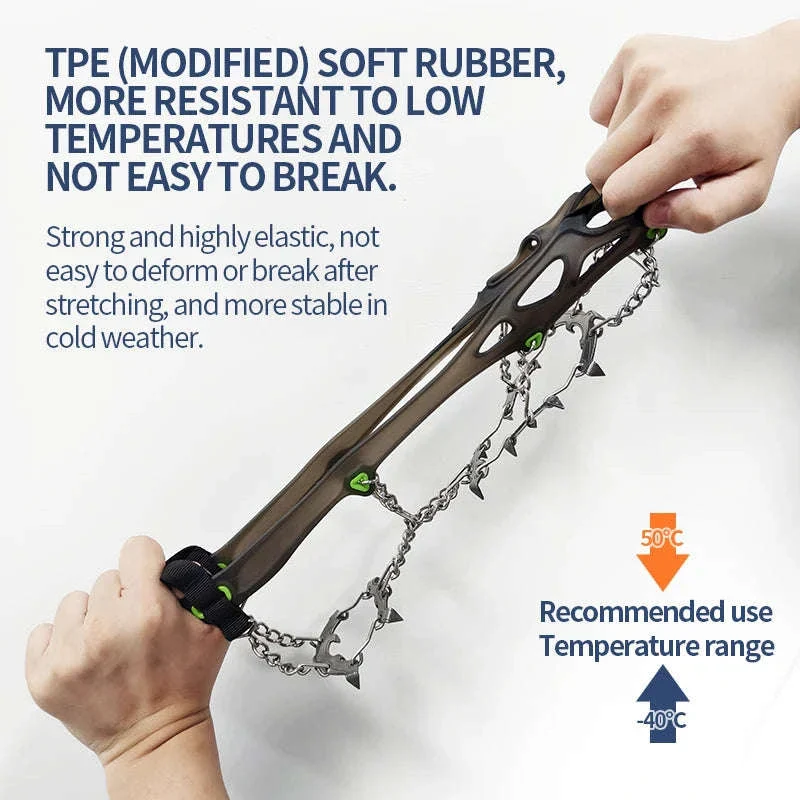 22-Tooth Ice Gripper Crampons for Hiking and Snow Walking - Image 3