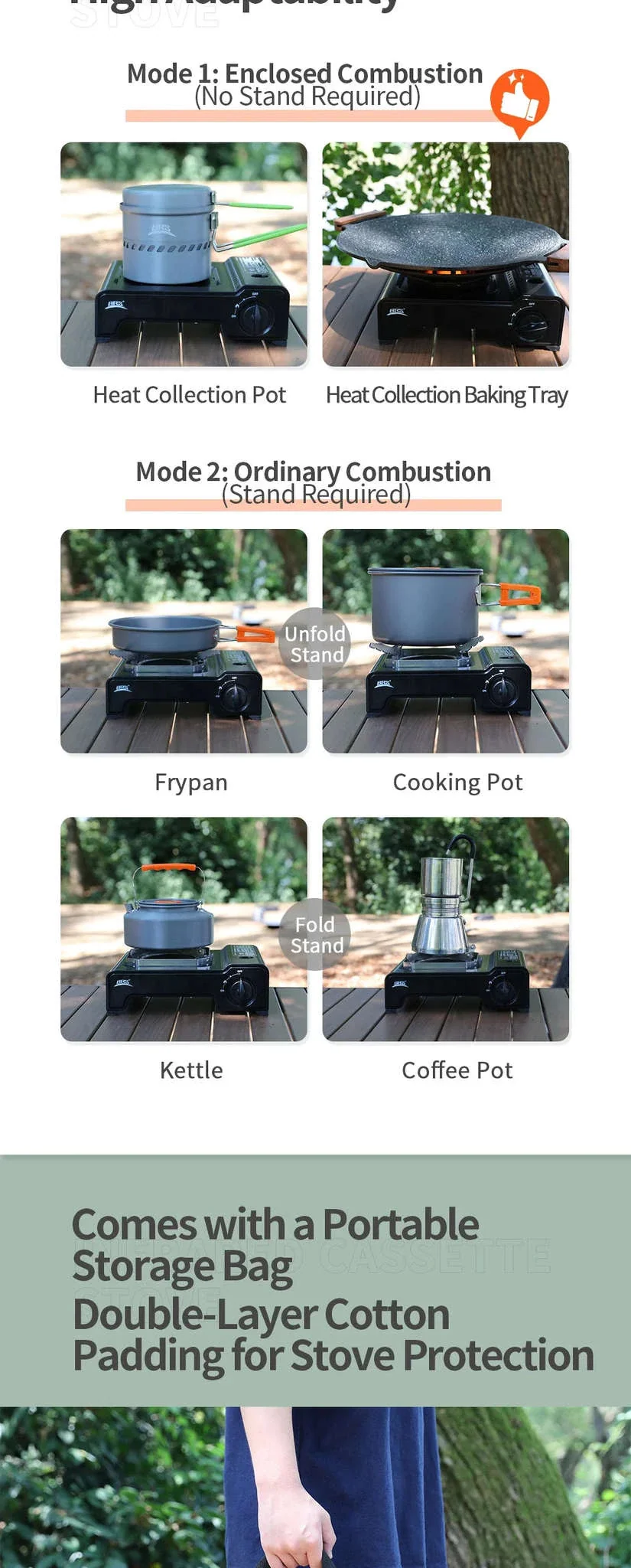 BRS 2600W Infrared Camping Gas Stove with Electronic Ignition - Image 13