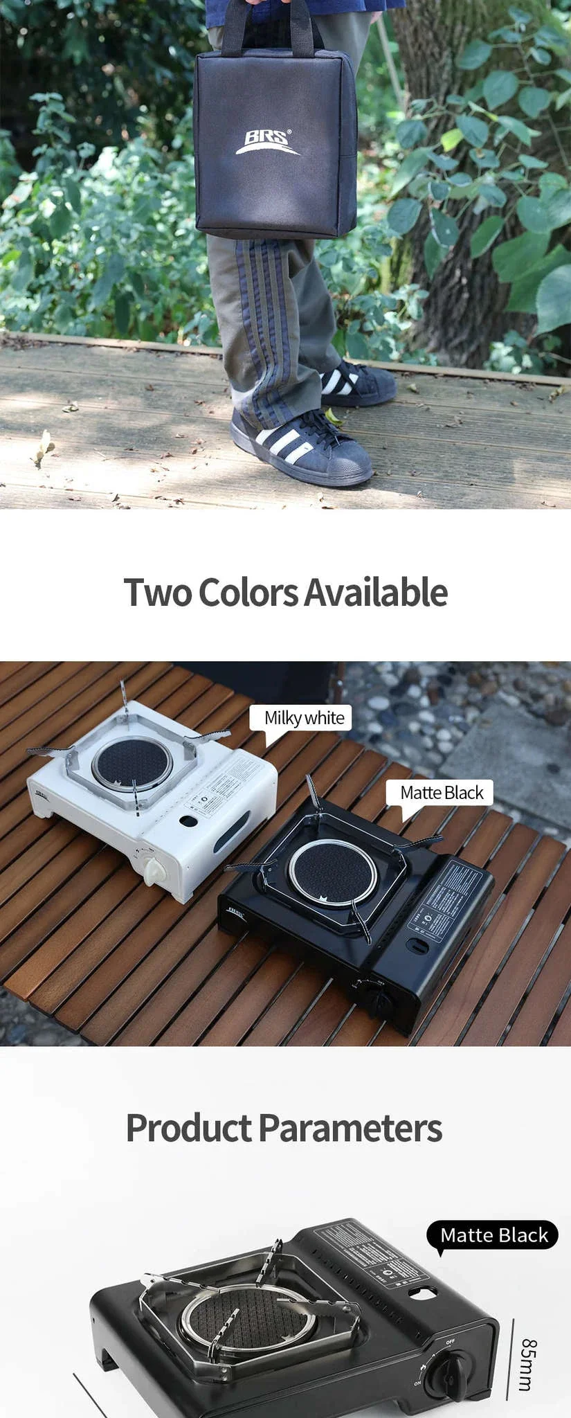 BRS 2600W Infrared Camping Gas Stove with Electronic Ignition - Image 14