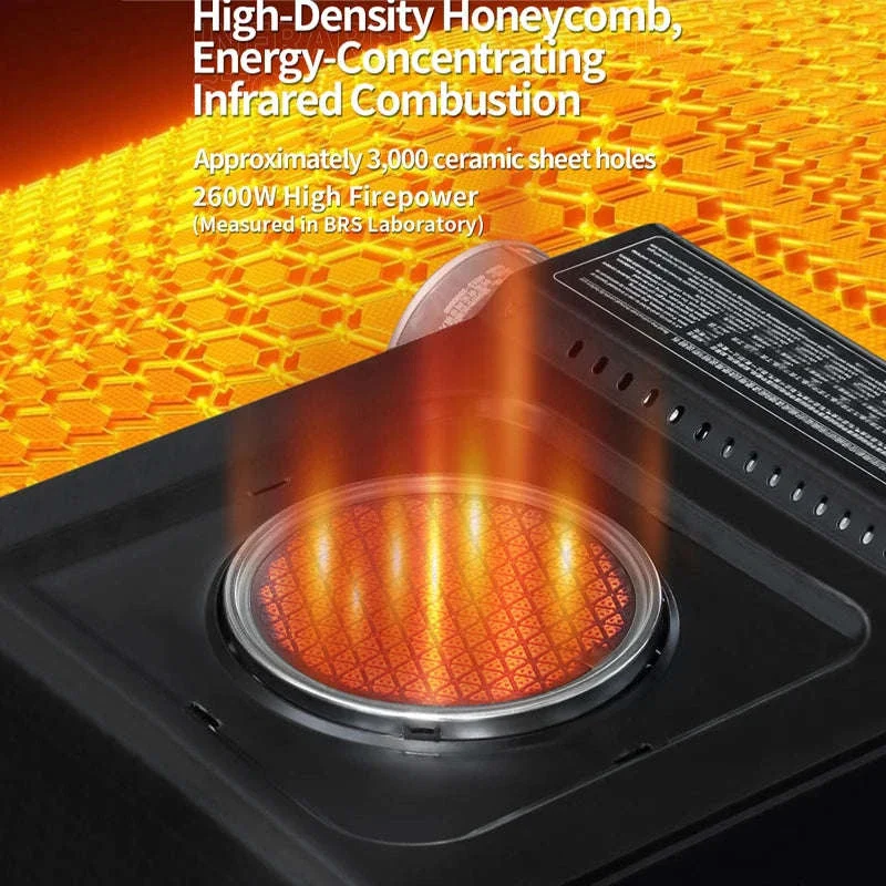 BRS 2600W Infrared Camping Gas Stove with Electronic Ignition - Image 4