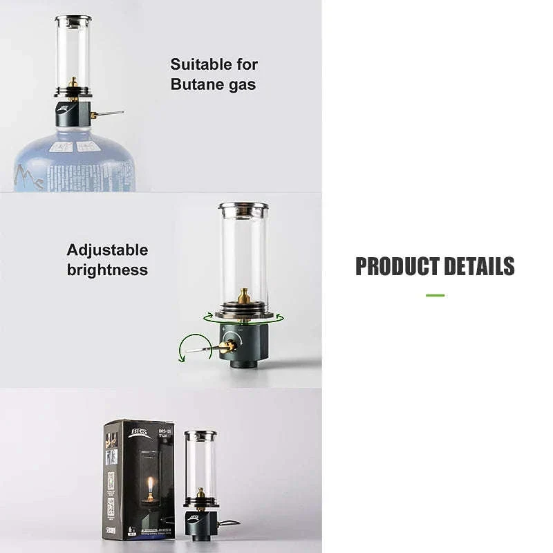 BRS-55 Windproof Gas Camping Lantern, 100g Mini Tent Light - Image 3