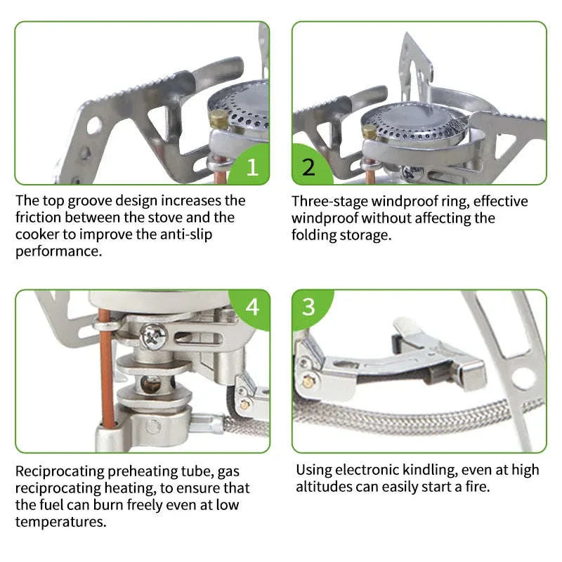 BRS-6 1940W Camping Gas Stove for 3-5 People - Image 3