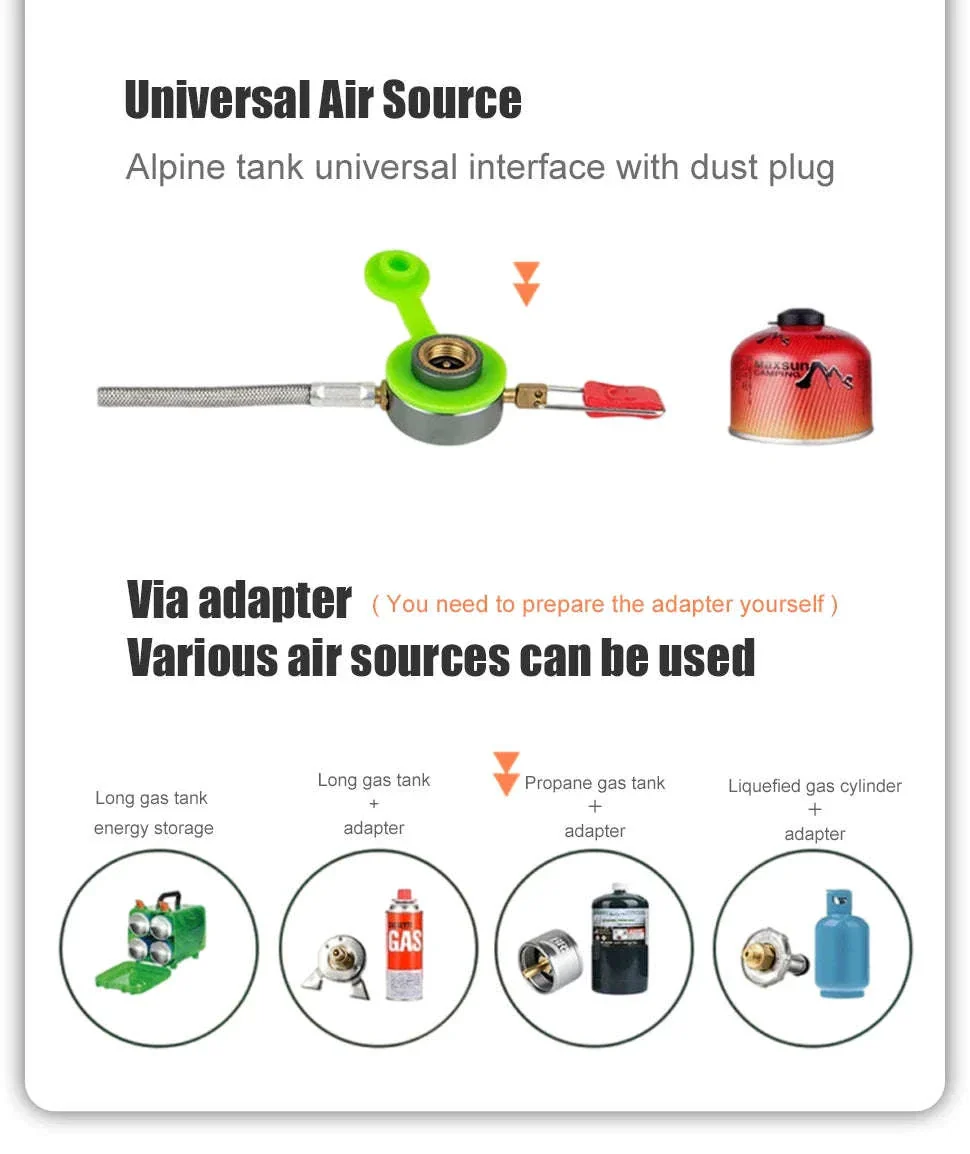 BRS-69 Outdoor Gas Stove 4360W Foldable Adjustable Camping Burner - Image 15