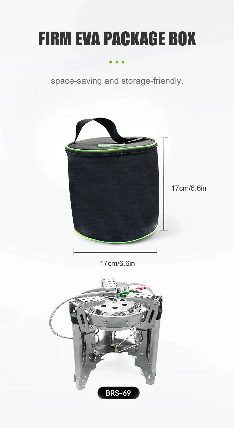 BRS-69 Outdoor Gas Stove 4360W Foldable Adjustable Camping Burner - Image 16