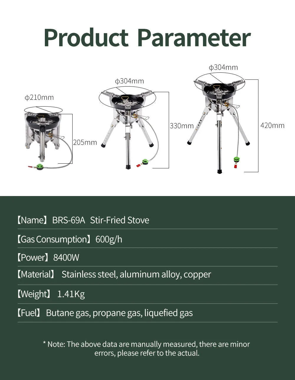 BRS-69 Outdoor Gas Stove 4360W Foldable Adjustable Camping Burner - Image 18