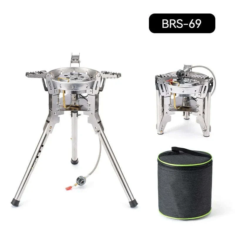 BRS-69 Outdoor Gas Stove 4360W Foldable Adjustable Camping Burner - Image 21
