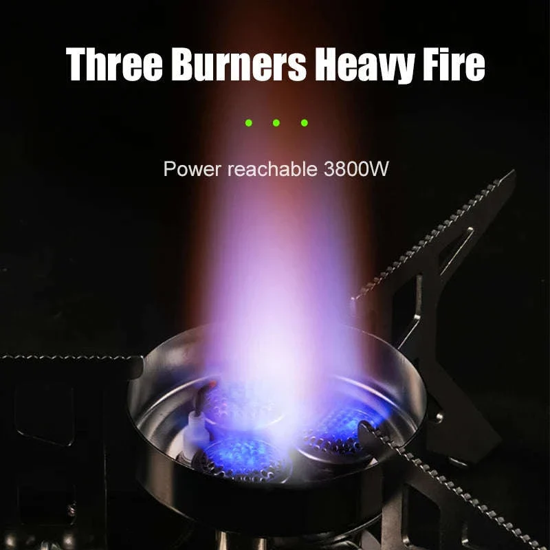 BRS-97 3800W Folding Butane Camping Gas Stove with Ignition - Image 2