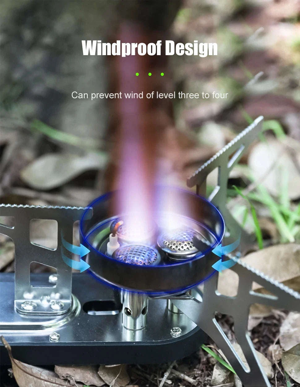 BRS-97 3800W Folding Butane Camping Gas Stove with Ignition - Image 9