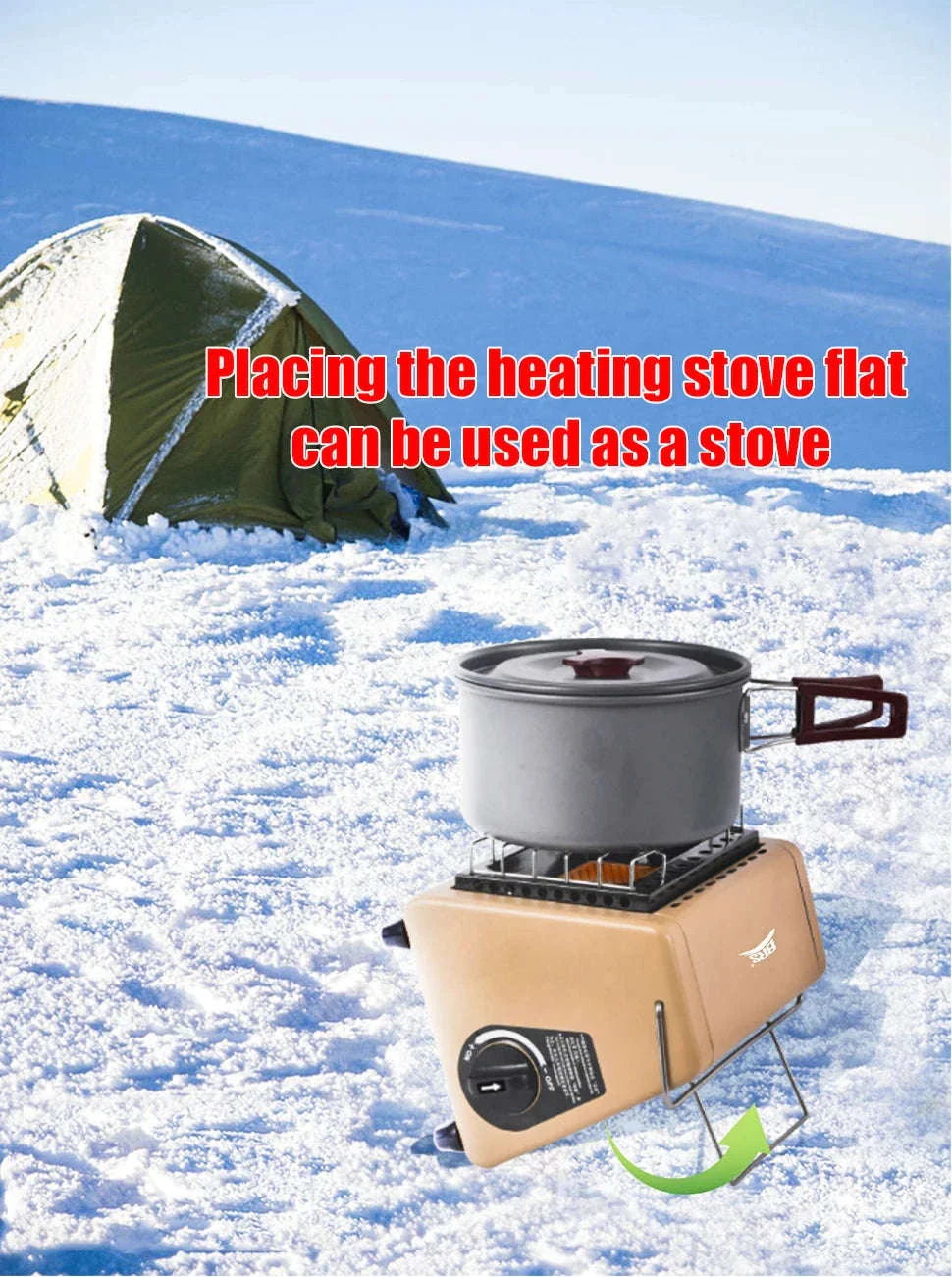 Portable Butane Tent Heater 1500W for Camping and Outdoor Use - Image 10