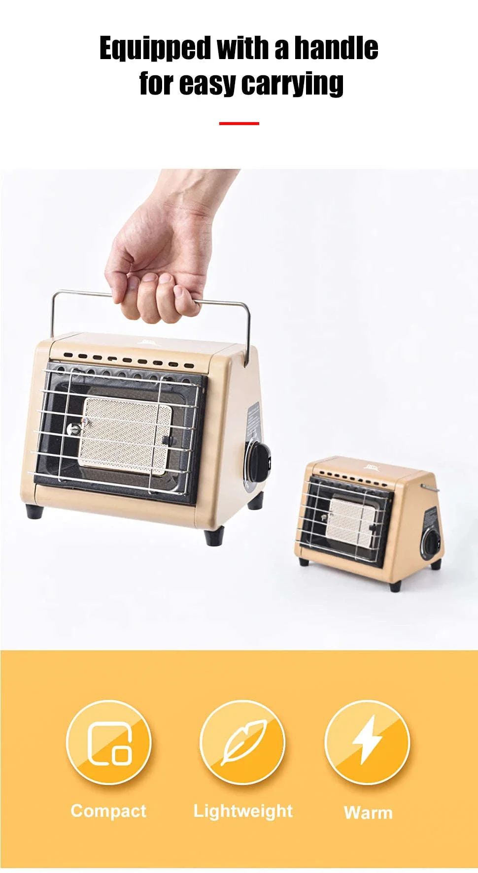 Portable Butane Tent Heater 1500W for Camping and Outdoor Use - Image 14