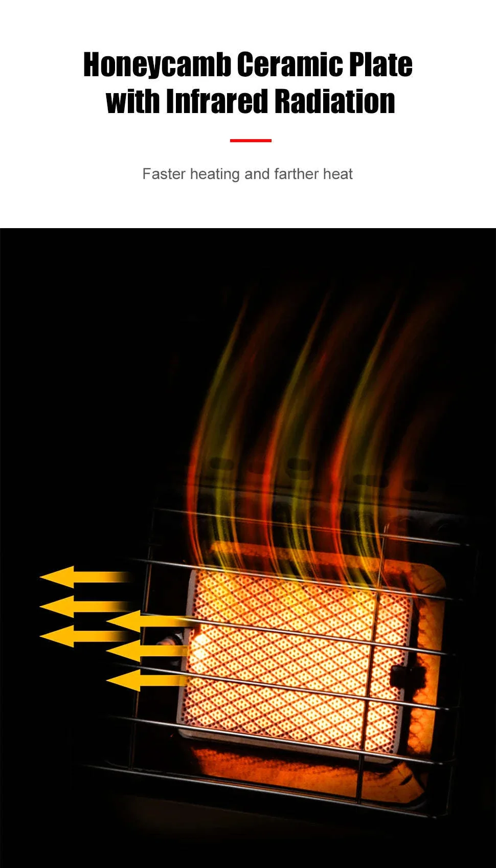 Portable Butane Tent Heater 1500W for Camping and Outdoor Use - Image 8