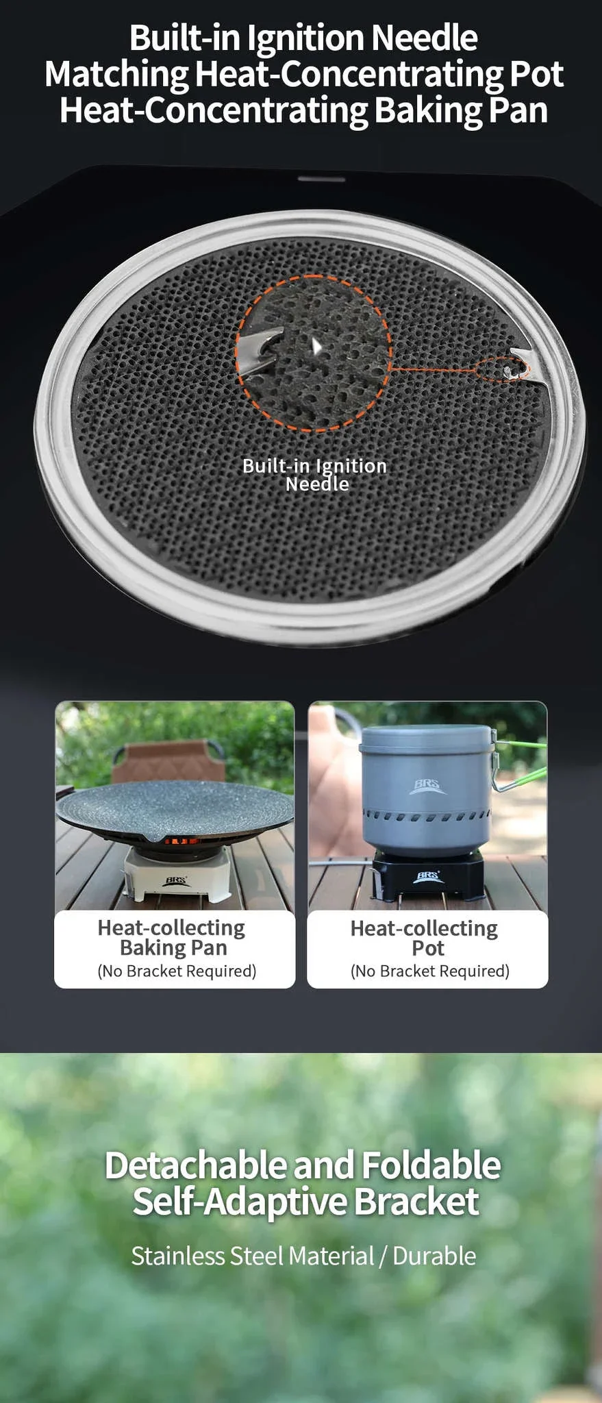 BRS-K007 Infrared Split Gas Stove with Piezo Ignition - Image 11