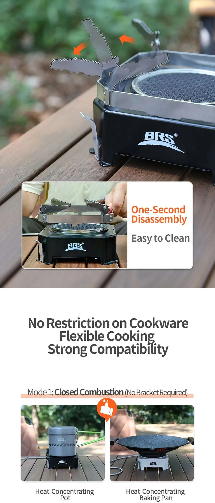 BRS-K007 Infrared Split Gas Stove with Piezo Ignition - Image 12