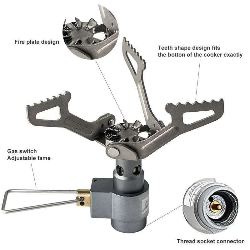 BRS-3000T Ultralight Titanium Camping Gas Stove - Image 3